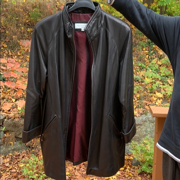 Women leather jacket plus size - Picture 2 of 5